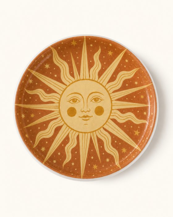 Folk Sun trinket dish