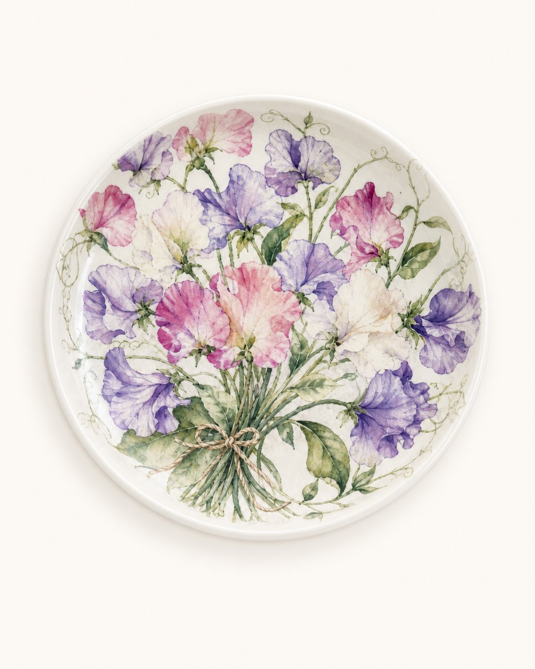 Sweet Pea Posy Trinket Dish, image 2