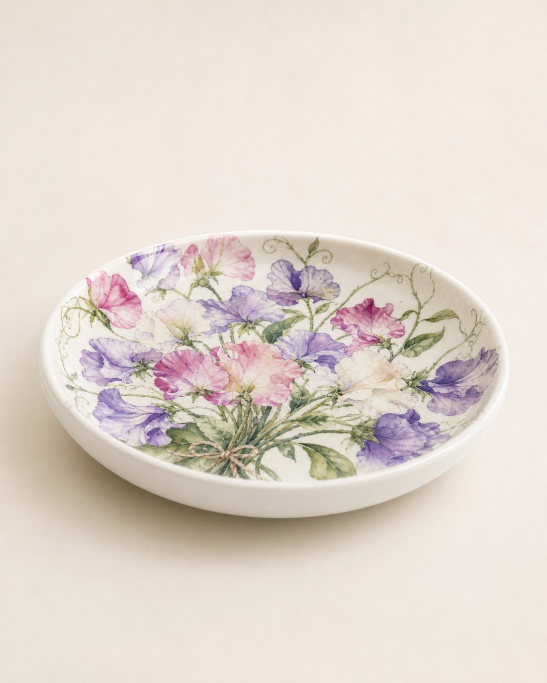 Sweet Pea Posy Trinket Dish, image 3