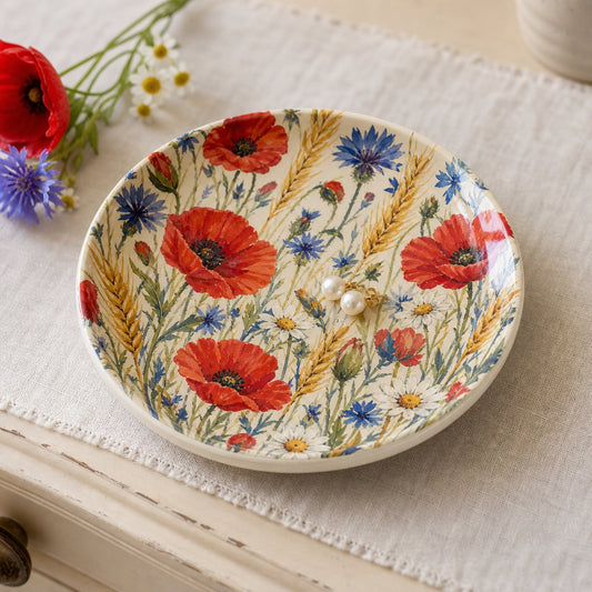Poppy Meadow Trinket Dish, image 1
