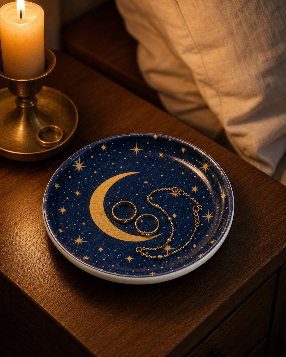 Crescent Night Trinket Dish, image 5