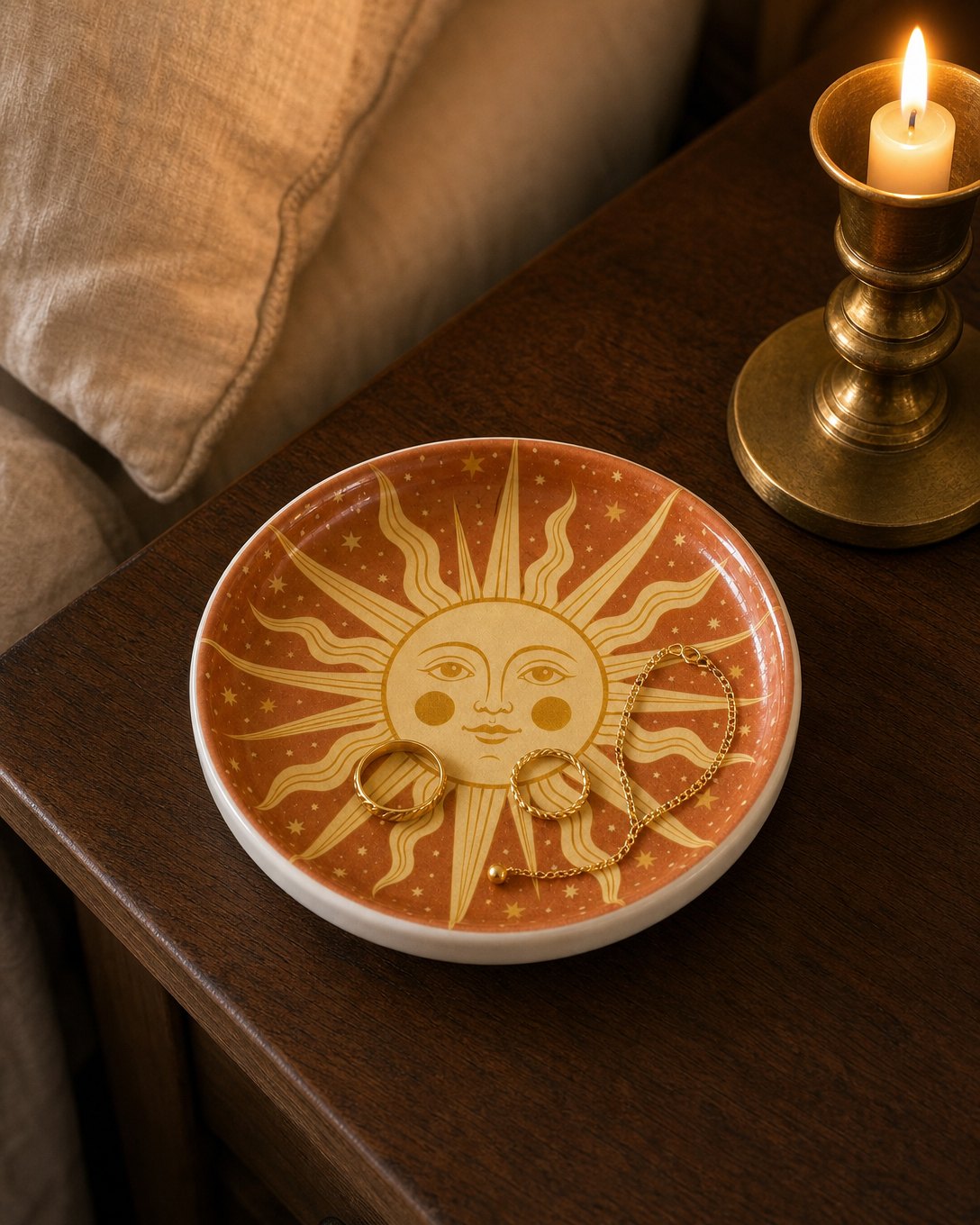Folk Sun Trinket Dish, image 5