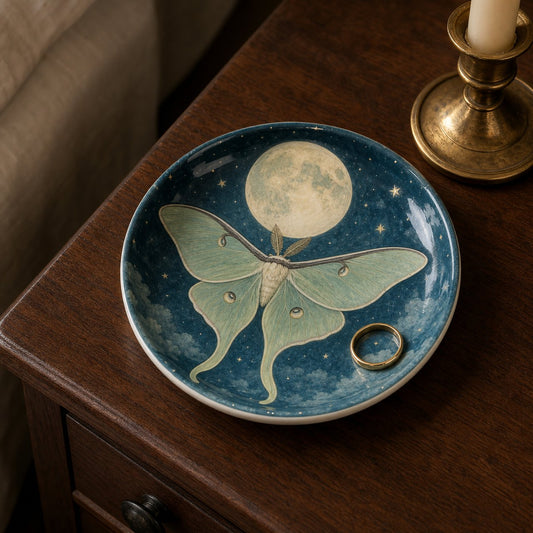 Luna Moth Trinket Dish, image 1