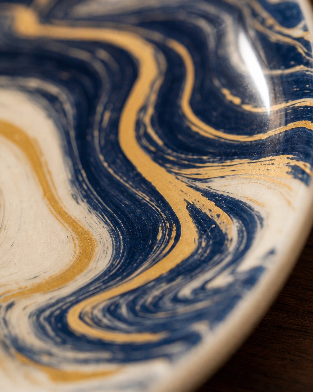 Midnight Marble Trinket Dish, image 4
