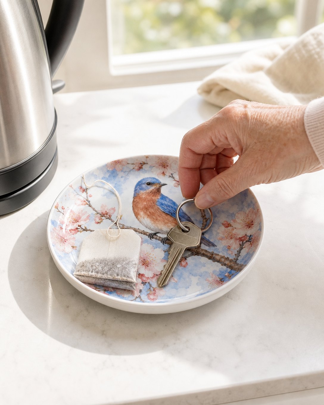 Bluebird Blossom Trinket Dish, image 5