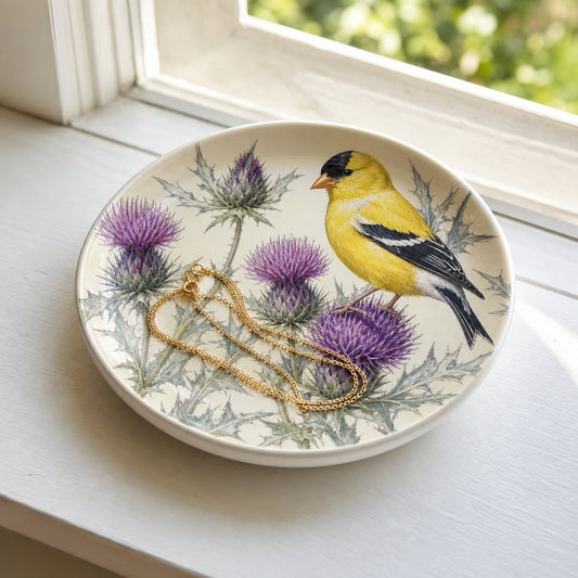 Goldfinch & Thistle Trinket Dish, image 1