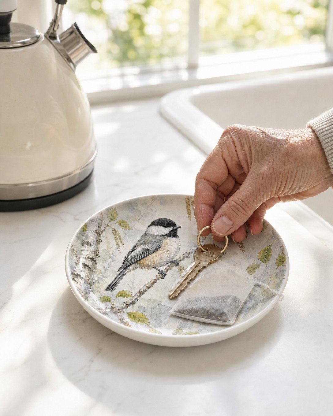 Chickadee & Birch Trinket Dish, image 5