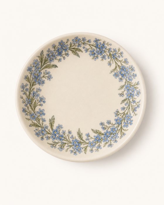 Forget-Me-Not Wreath trinket dish